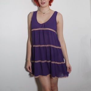 3 for 25! 🌻 Sparkle & Fade (UO) - Purple Sheer Nightie / Slip Dress